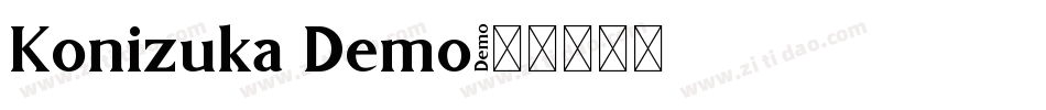 Konizuka Demo字体转换